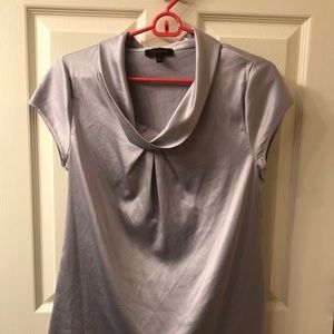 Silver gray Small Short Sleeve Blouse  The Limited